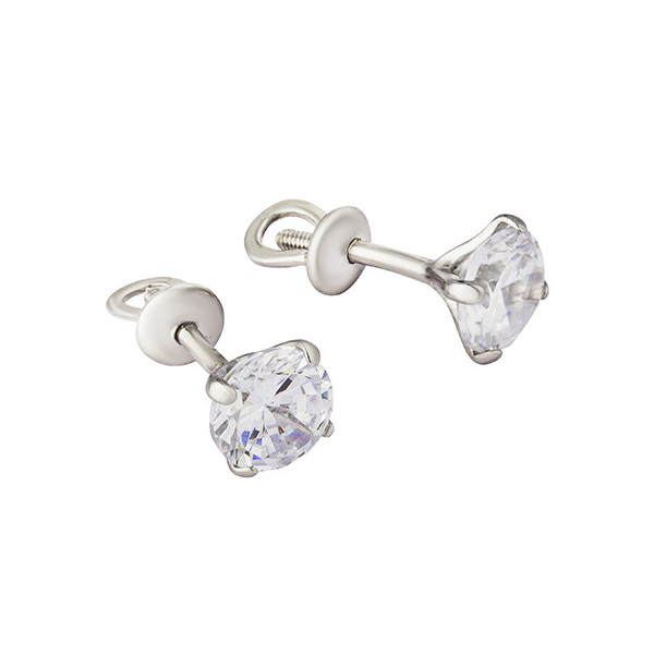 

Серьги из серебра с фианитом ЯХОНТ Ювелирный 239452, 239452