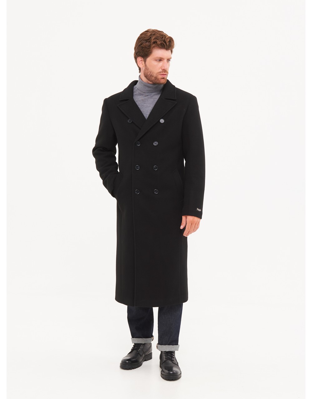 

Пальто мужское MISTEKS DESIGN 21628 черное 52/176 RU, Черный, 21628