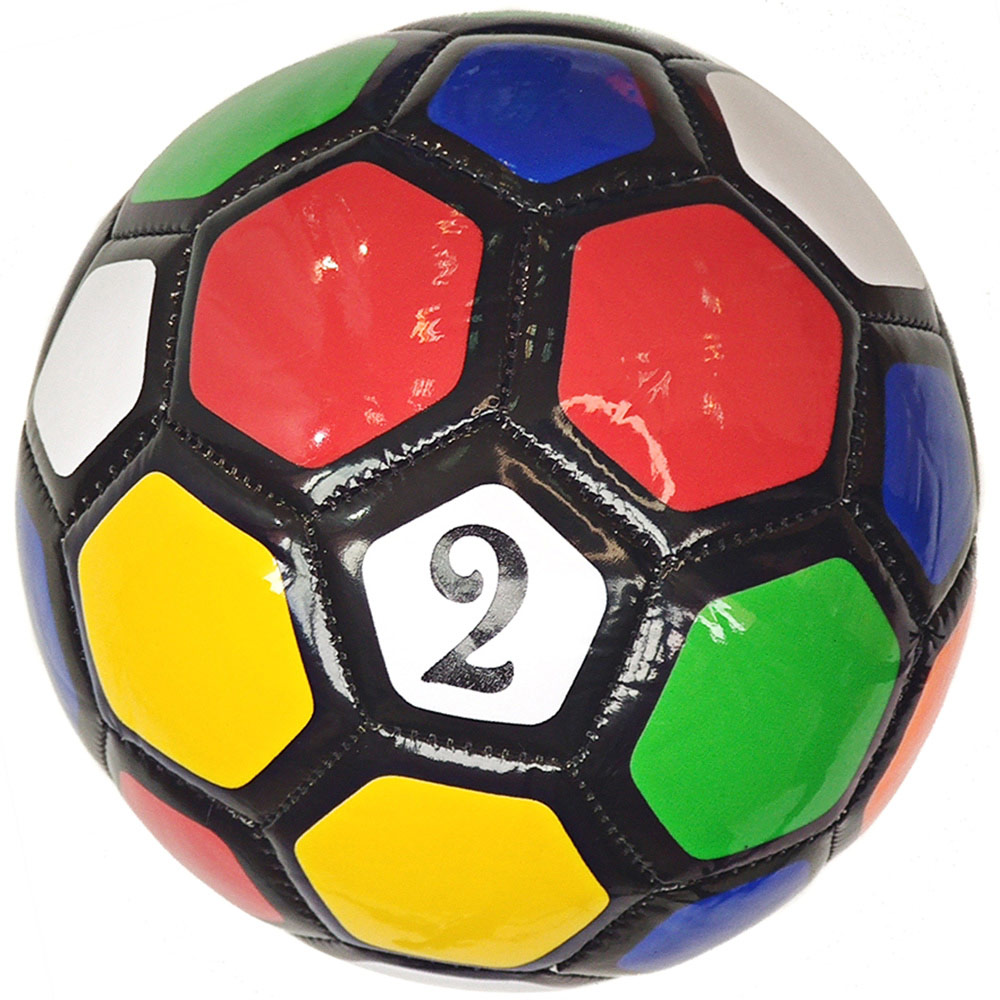 

E33516-10 Мяч футбольный №2, PVC 1.6, машинная сшивка Спортекс