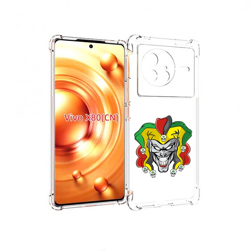 

Чехол Mypads Злодей-Клоун Для Vivo X80, Прозрачный, Tocco