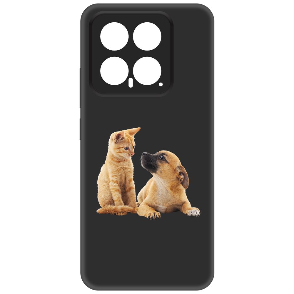 

Чехол-накладка Krutoff Soft Case Лучшие друзья для Xiaomi 14 черный