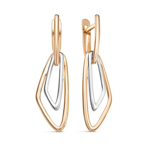 

Серьги подвески из комбинированного золота Yahont 239563, 239563