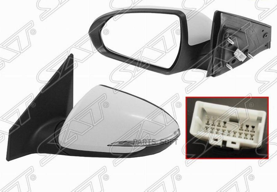

SAT Зеркало HYUNDAI ELANTRA 16-18 LH рег-ка, поворот, 5конт.