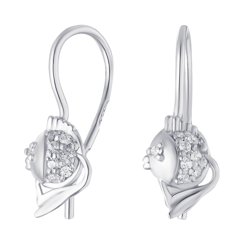 

Серьги из серебра с фианитом ЮВЕЛИР КАРАТ 2125281/9, 2125281/9