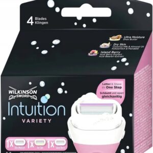 Сменные кассеты для станка INTUITION 3 шт Wilkinson Sword SCHICK Intuition VARIETY сменные кассеты для бритья 5 лезвия bic click 5 soleil набор из 4 шт