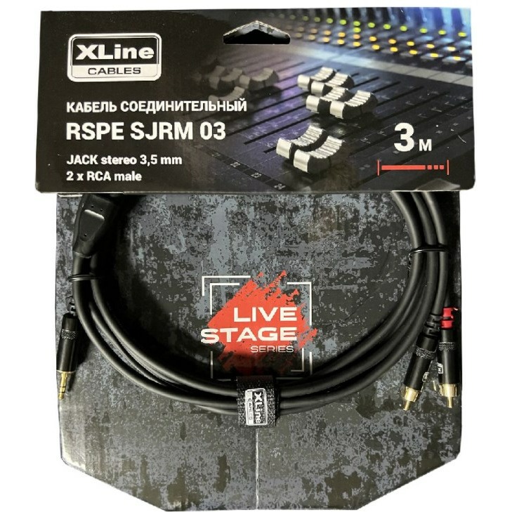 фото Кабель аудио 1xjack - 2xrca xline cables rspe sjrm03