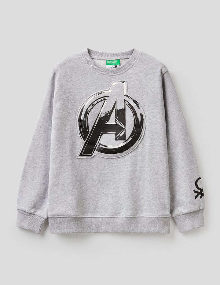 

Свитшот для мальчиков Benetton цв. серый р.116, 21A_3JR4C15EA