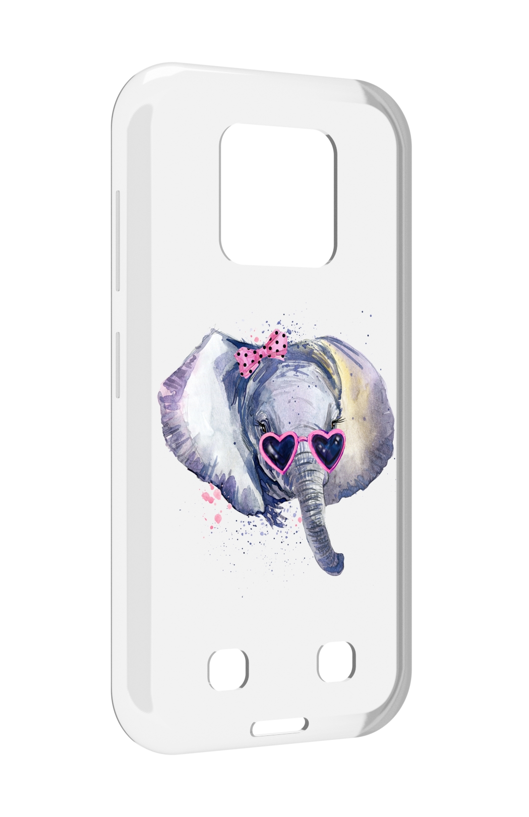 

Чехол MyPads слоник в очках для Oukitel WP18, Прозрачный, Tocco
