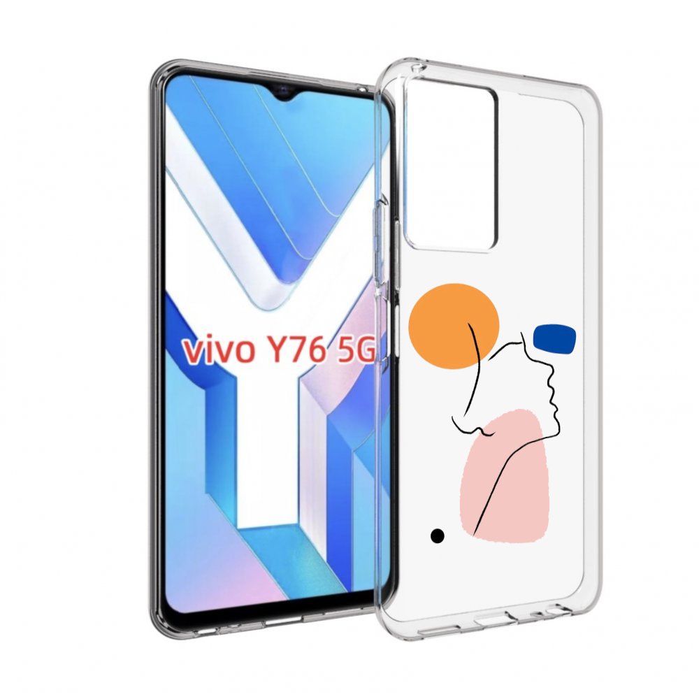 

Чехол MyPads абстракция девушки женский для Vivo Y76 5G, Прозрачный, Tocco