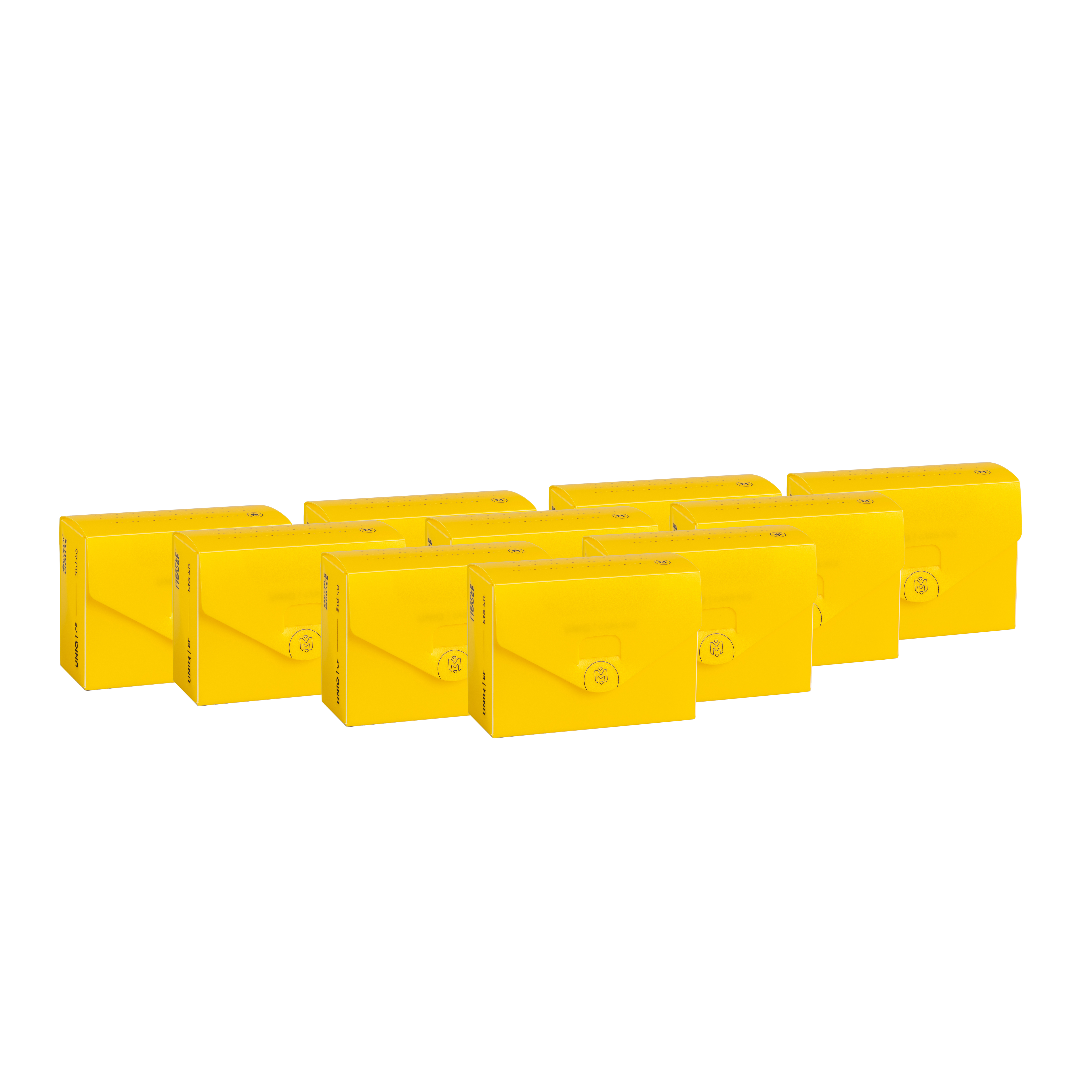 Набор коробочек Meeple House UCF Standard 40 мм GEN2 желтый 10 шт