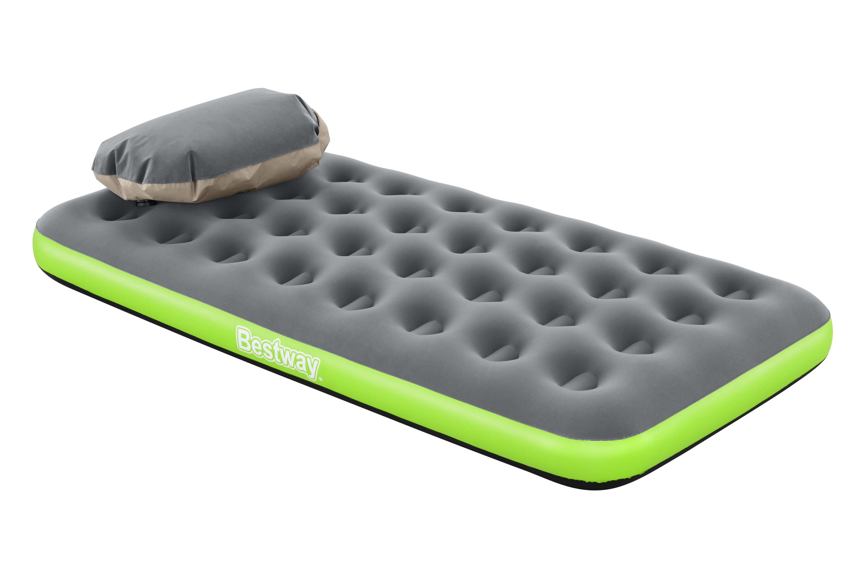 

Матрас Bestway Roll & Relax Twin надувной, 188x99x22 см, 67619, Серый;зеленый, Roll & relax