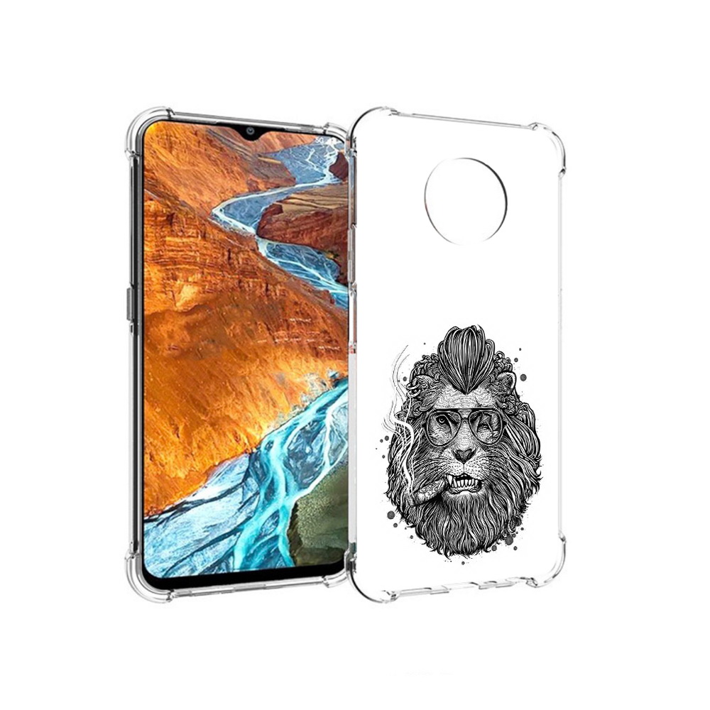 

Чехол MyPads Tocco для Nokia G300 курящий лев (PT224563.108.432), Прозрачный, Tocco