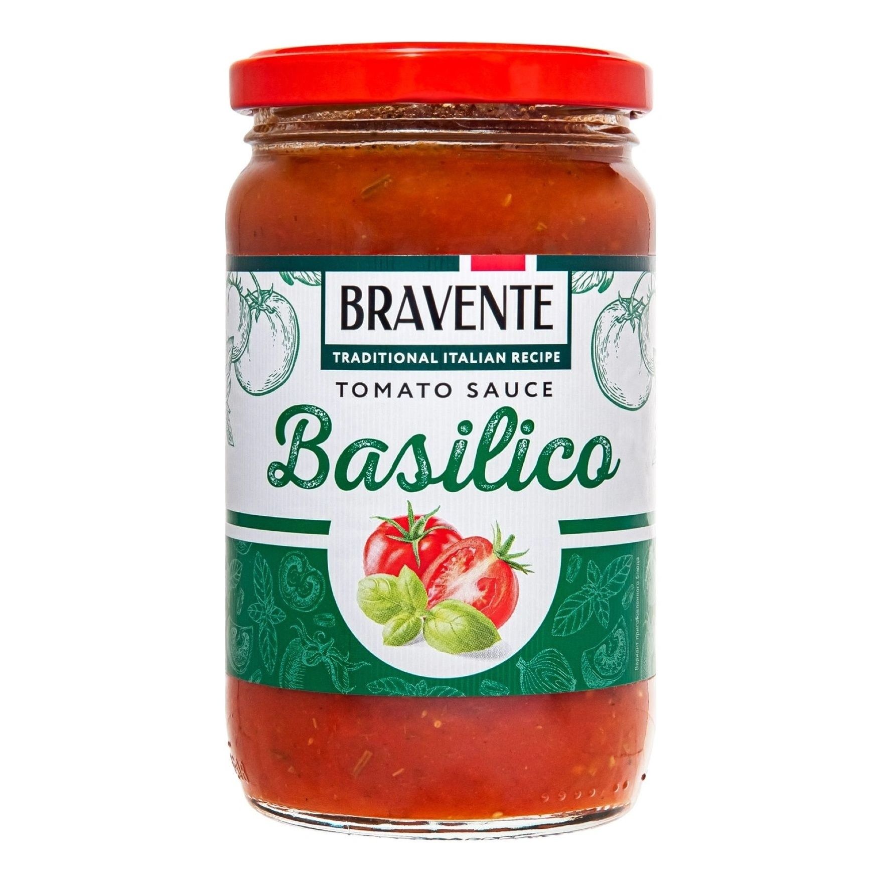 

Соус Bravente Basilico томатный 360 г