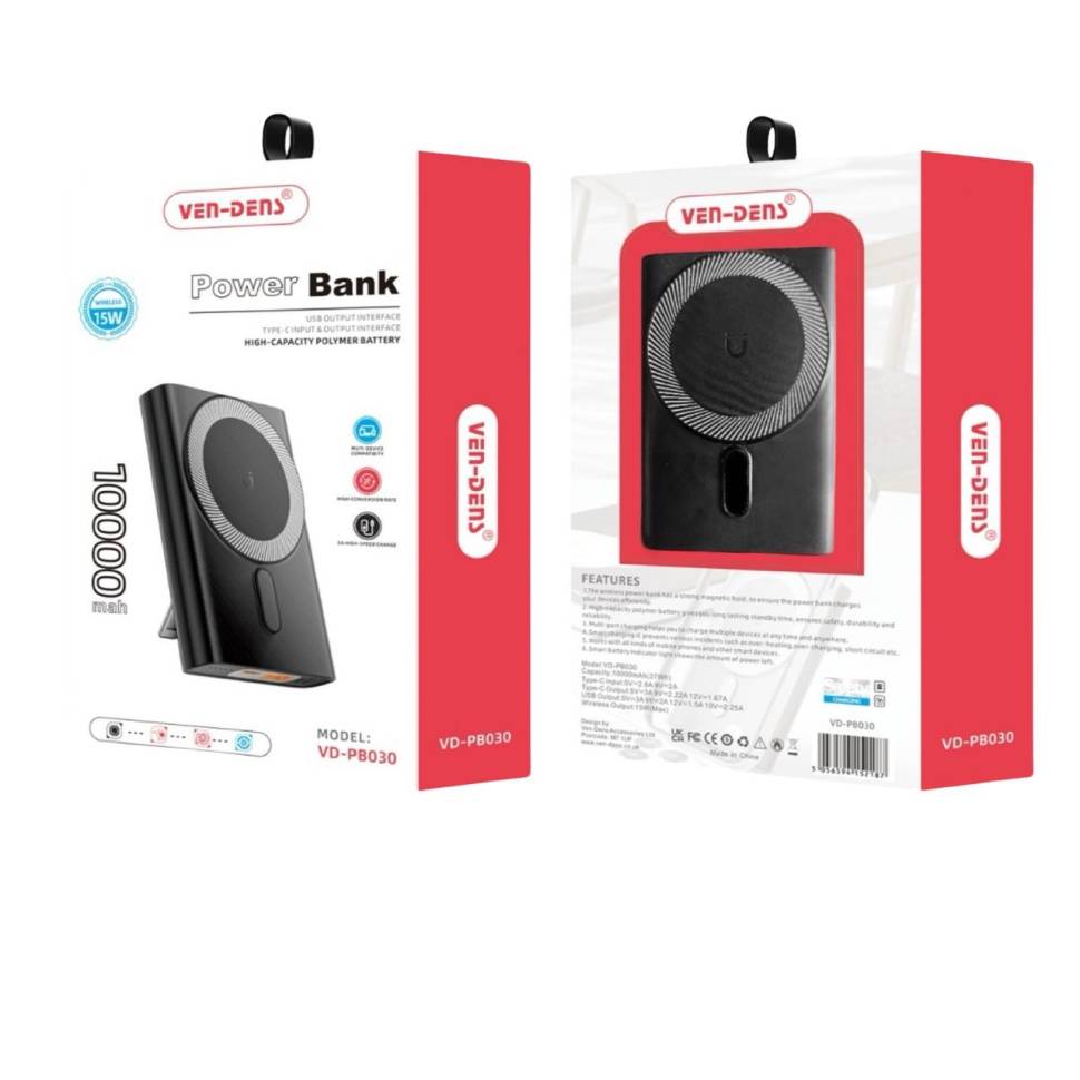 

Внешний аккумулятор Ven-Dens PB030 10000 мА/ч для мобильных устройств, PB030