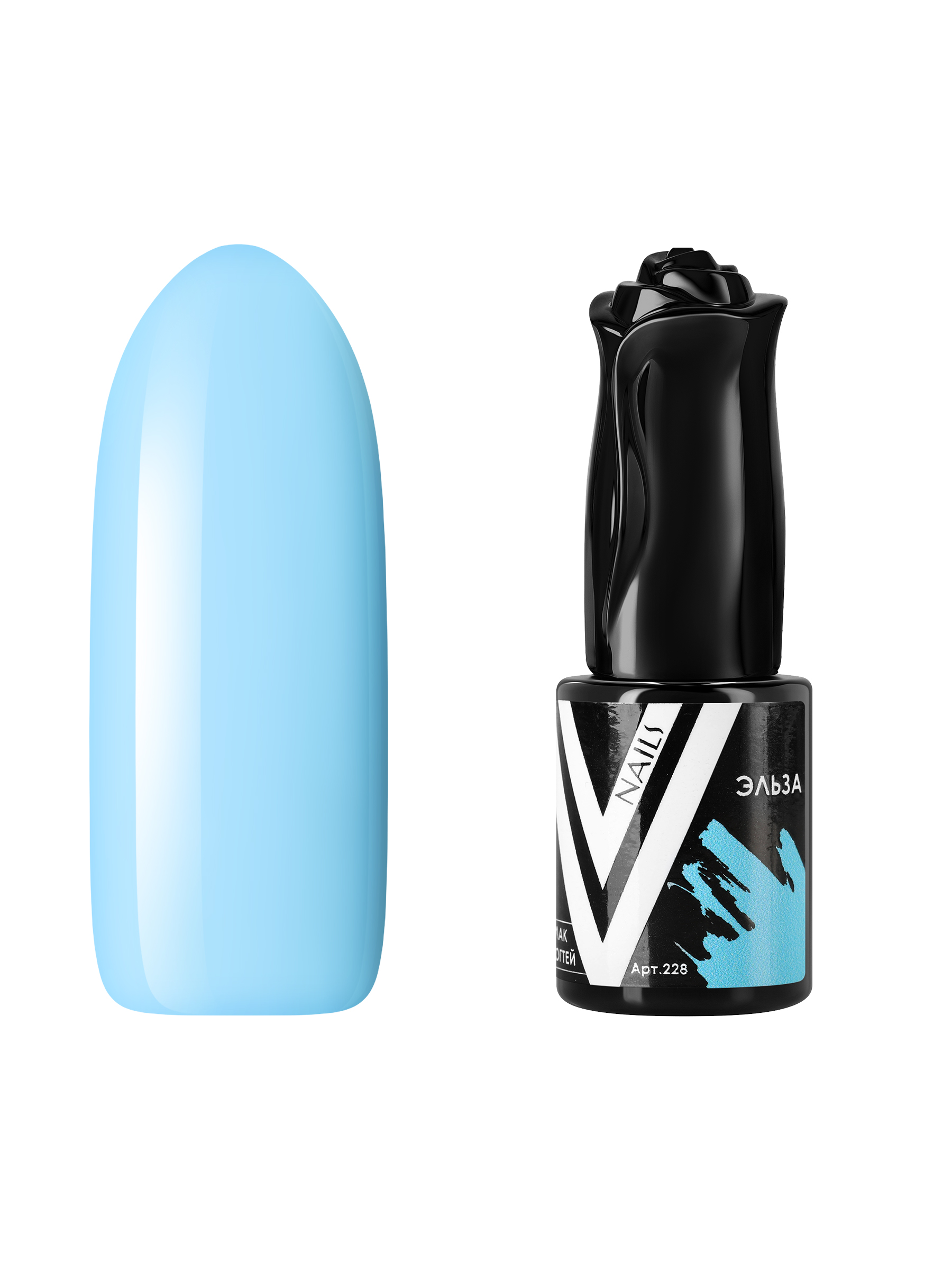 

Гель-лак для ногтей Vogue Nails плотный самовыравнивающийся, светлый, голубой, 10 мл