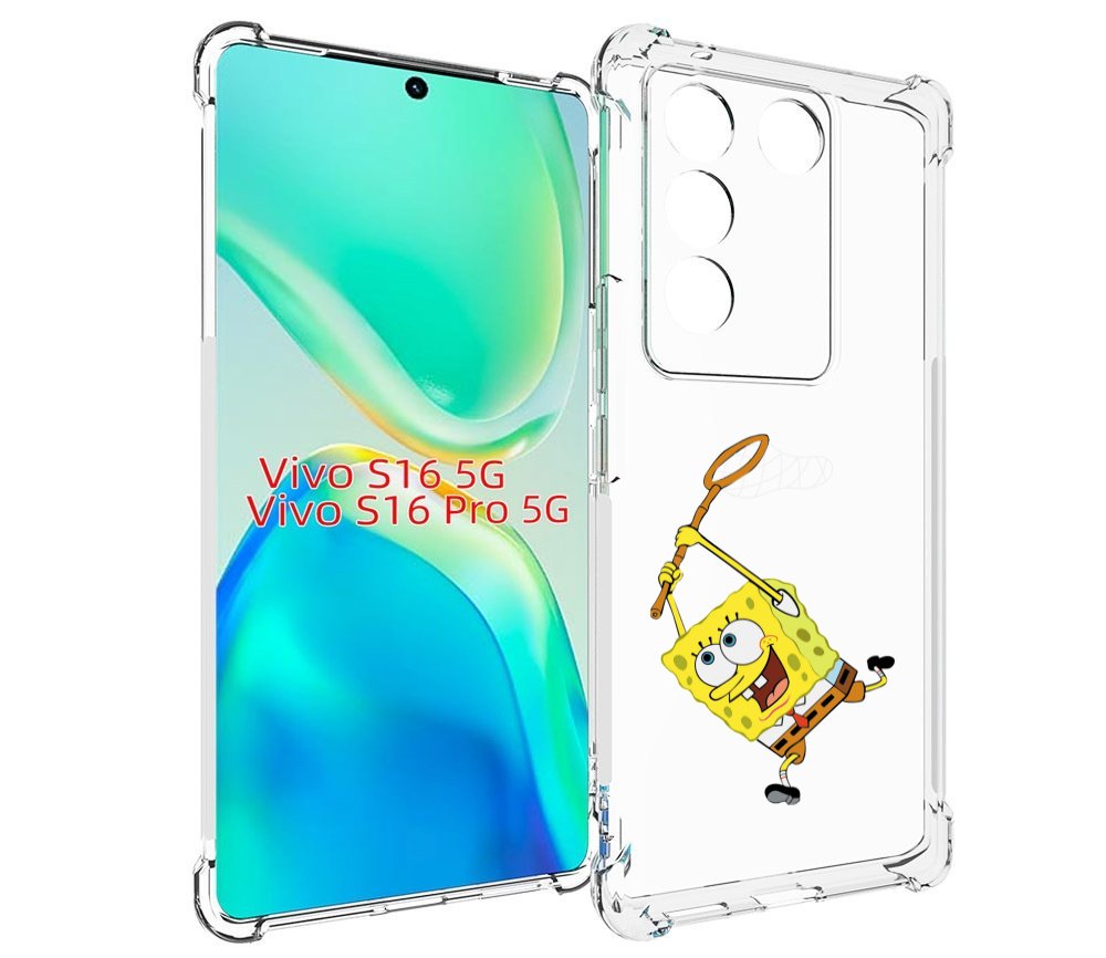 

Чехол MyPads спанчбоб-с-сочком для Vivo S16 5G/S16 Pro 5G/V27/V27 Pro, Tocco