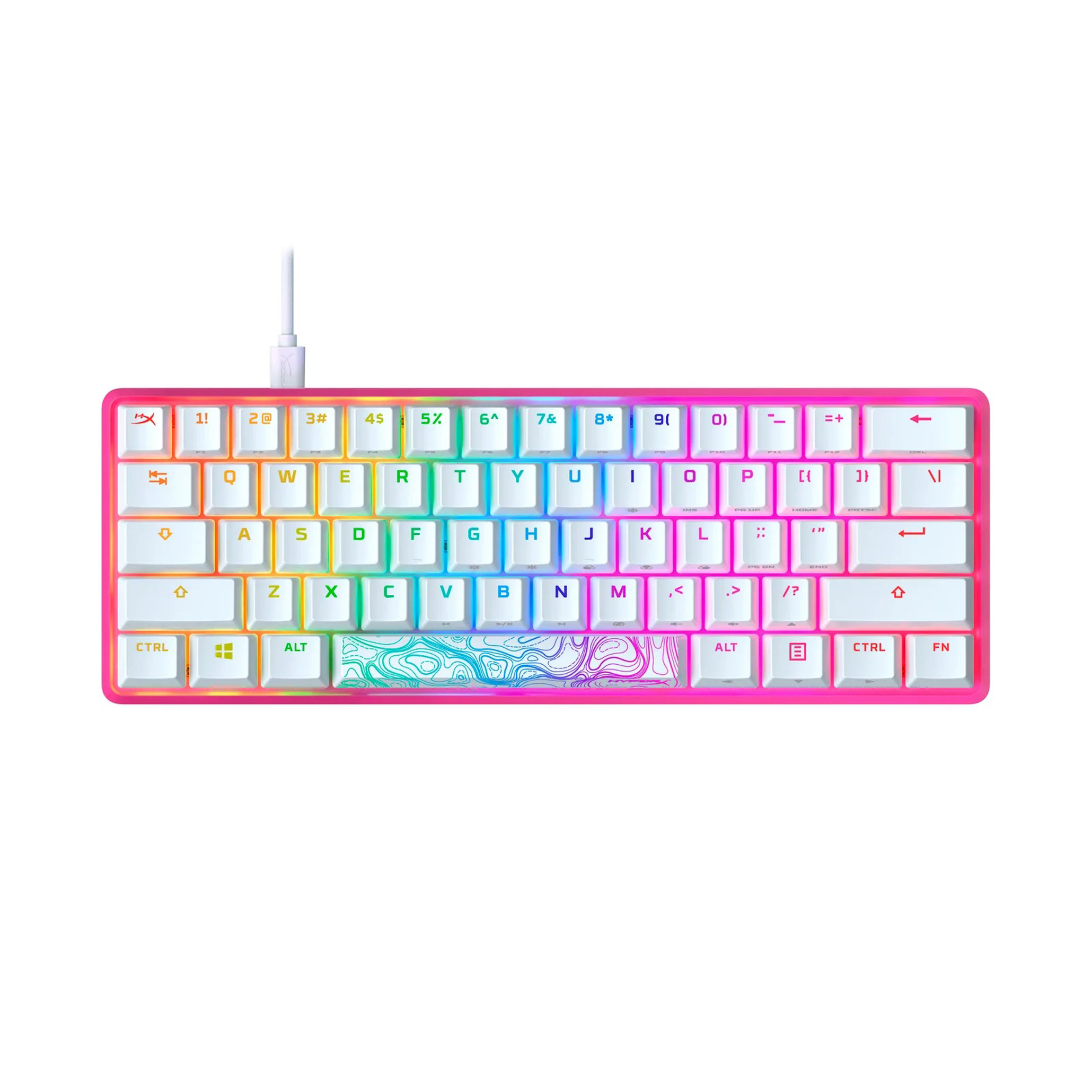 Проводная игровая клавиатура HyperX Alloy Origins 60 Pink (572Y6AA#ABA)