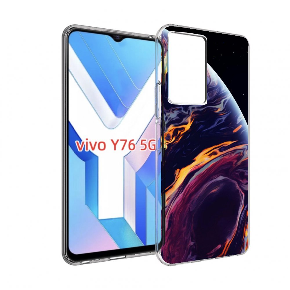 

Чехол MyPads акварельная планета для Vivo Y76 5G, Прозрачный, Tocco