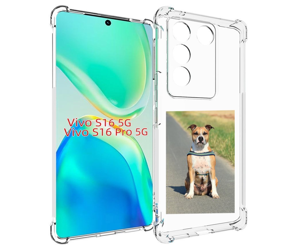 

Чехол MyPads стаффорд терьер для Vivo S16 5G/S16 Pro 5G/V27/V27 Pro, Tocco