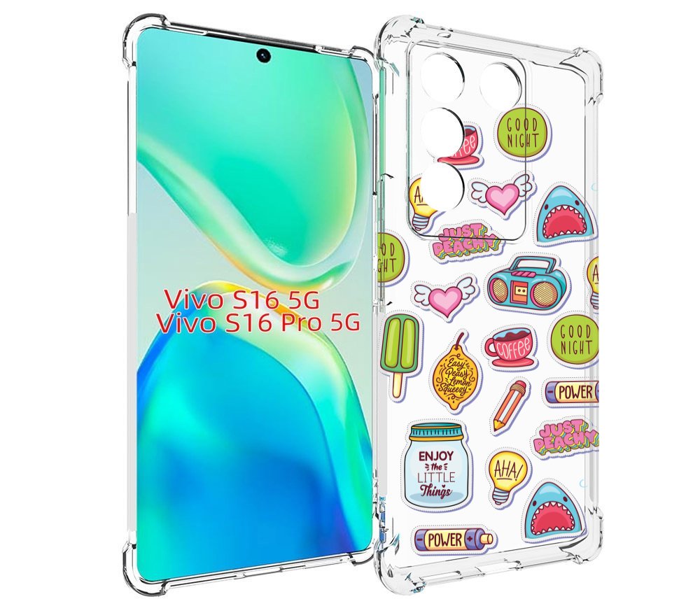 

Чехол MyPads стикер-пак для Vivo S16 5G/S16 Pro 5G/V27/V27 Pro, Tocco