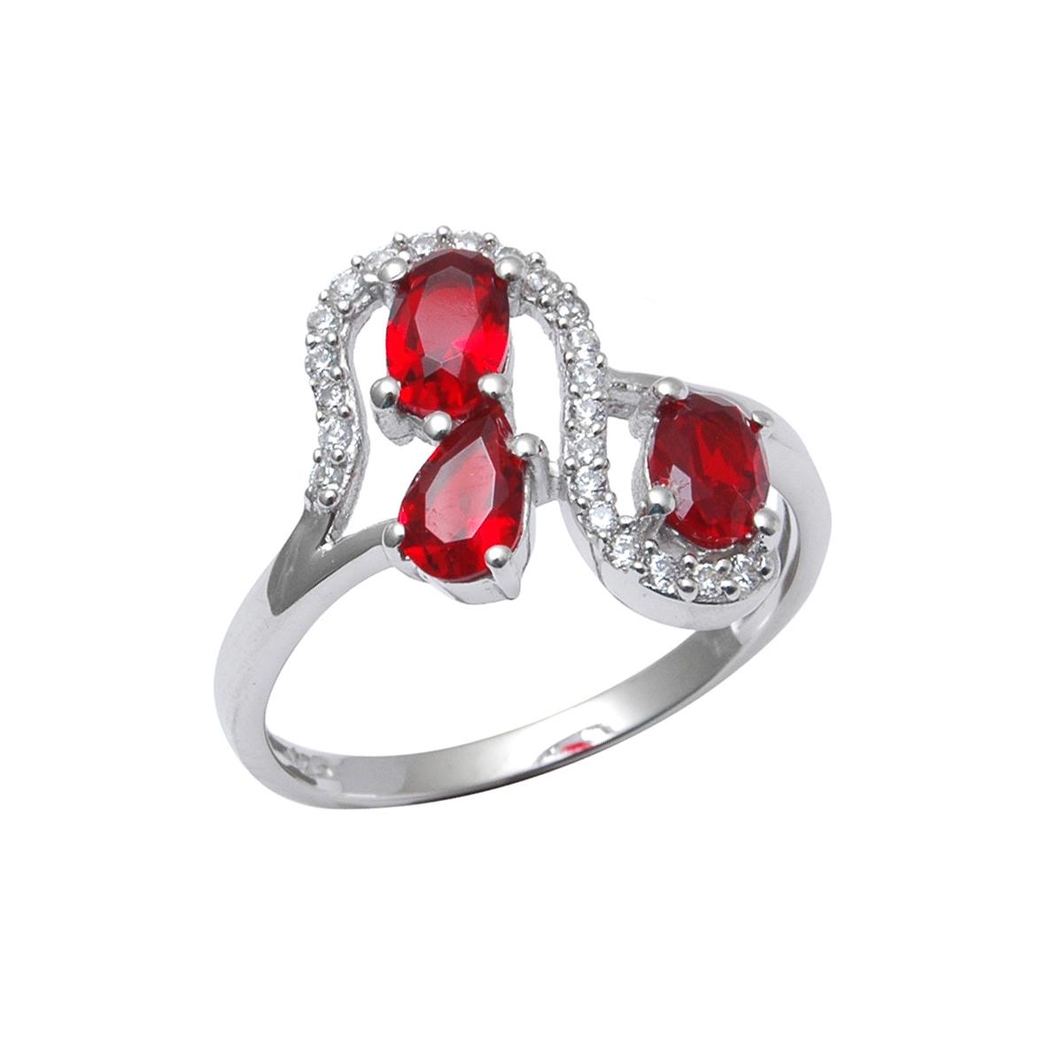

Кольцо из серебра с рубином р. 20.5 Balex Jewellery 1410931550, 1410931550