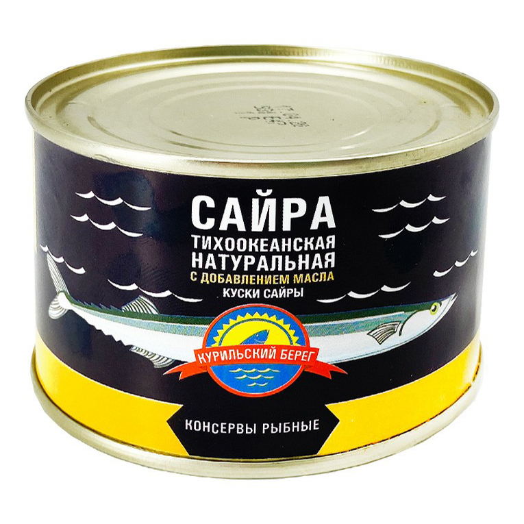 

Сайра Курильский Берег кусочки в масле 250 г
