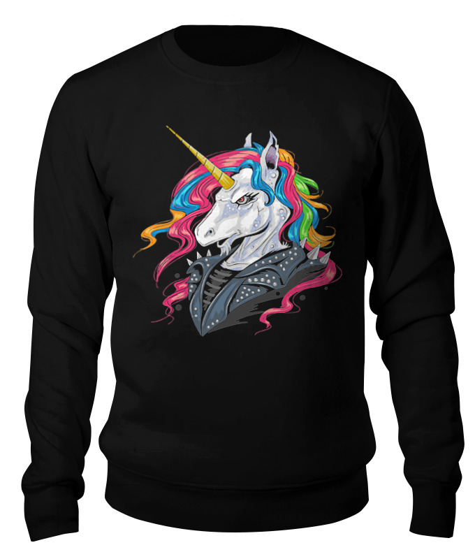 

Свитшот унисекс Printio Unicorn черный XL, Unicorn