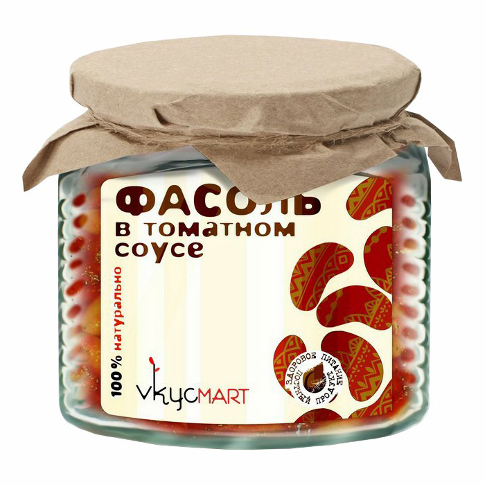 

Фасоль Vkycmart в томатном соусе 420 г