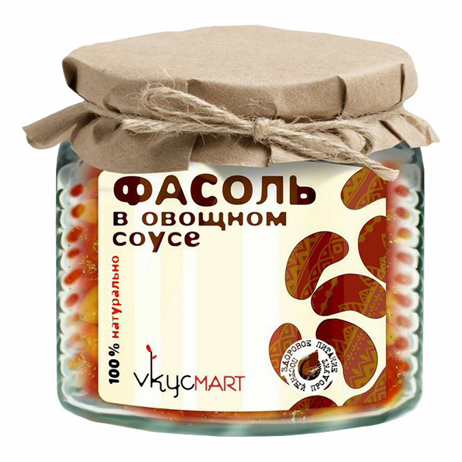 

Фасоль Vkycmart в овощном соусе 420 г