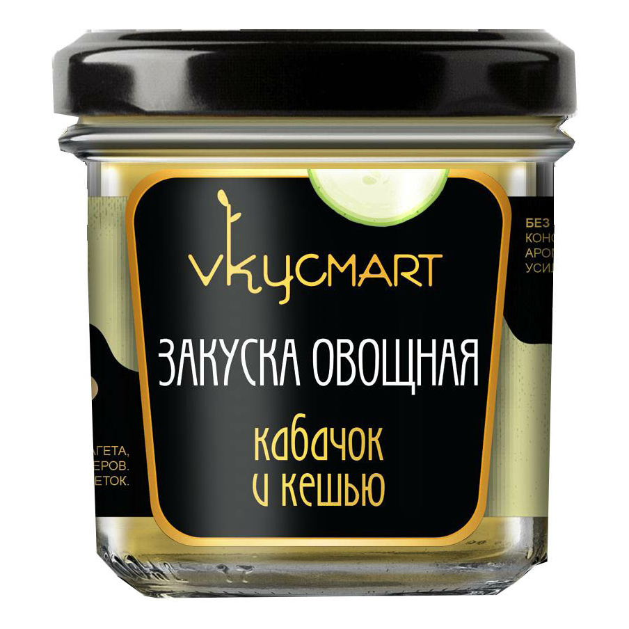 

Закуска овощная Vkycmart кабачок с кешью 100 г
