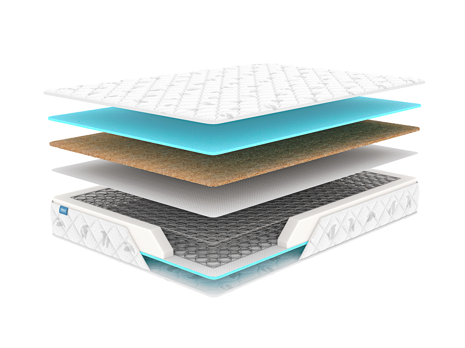 

Матрас Dimax Оптима Базис 90х200, Бежевый;белый;серый;серебристый, Оптима Базис