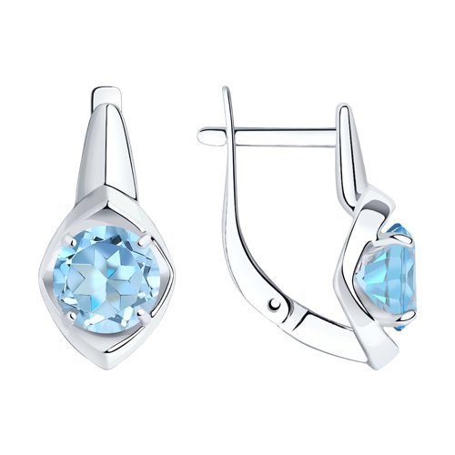 

Серьги из серебра ЯХОНТ Золотой 240069, топаз, 240069