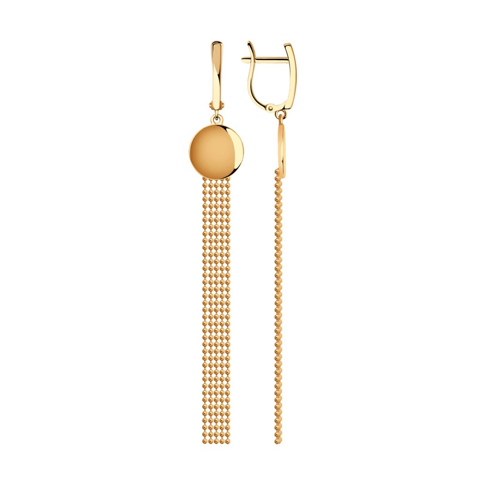 

Серьги подвески из красного золота Yahont 240097, 240097