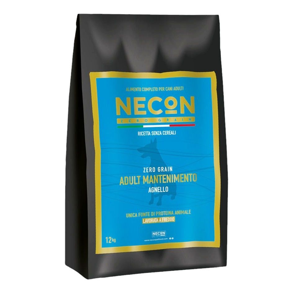 Сухой корм Necon Zero Grain с ягненком и горохом контроль веса для собак 3 кг
