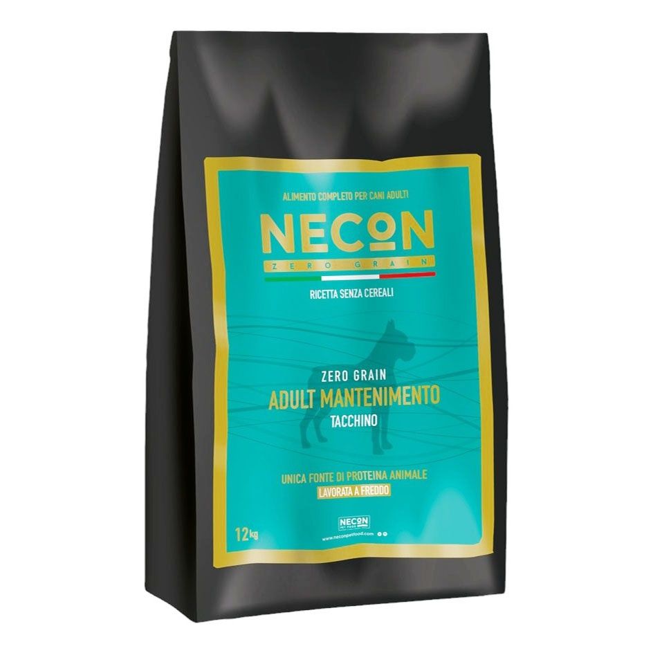 Сухой корм Necon Zero Grain беззерновой с индейкой и горохом для собак 3 кг