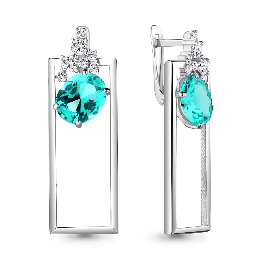 

Серьги из серебра с турмалином Yahont 240277, 240277