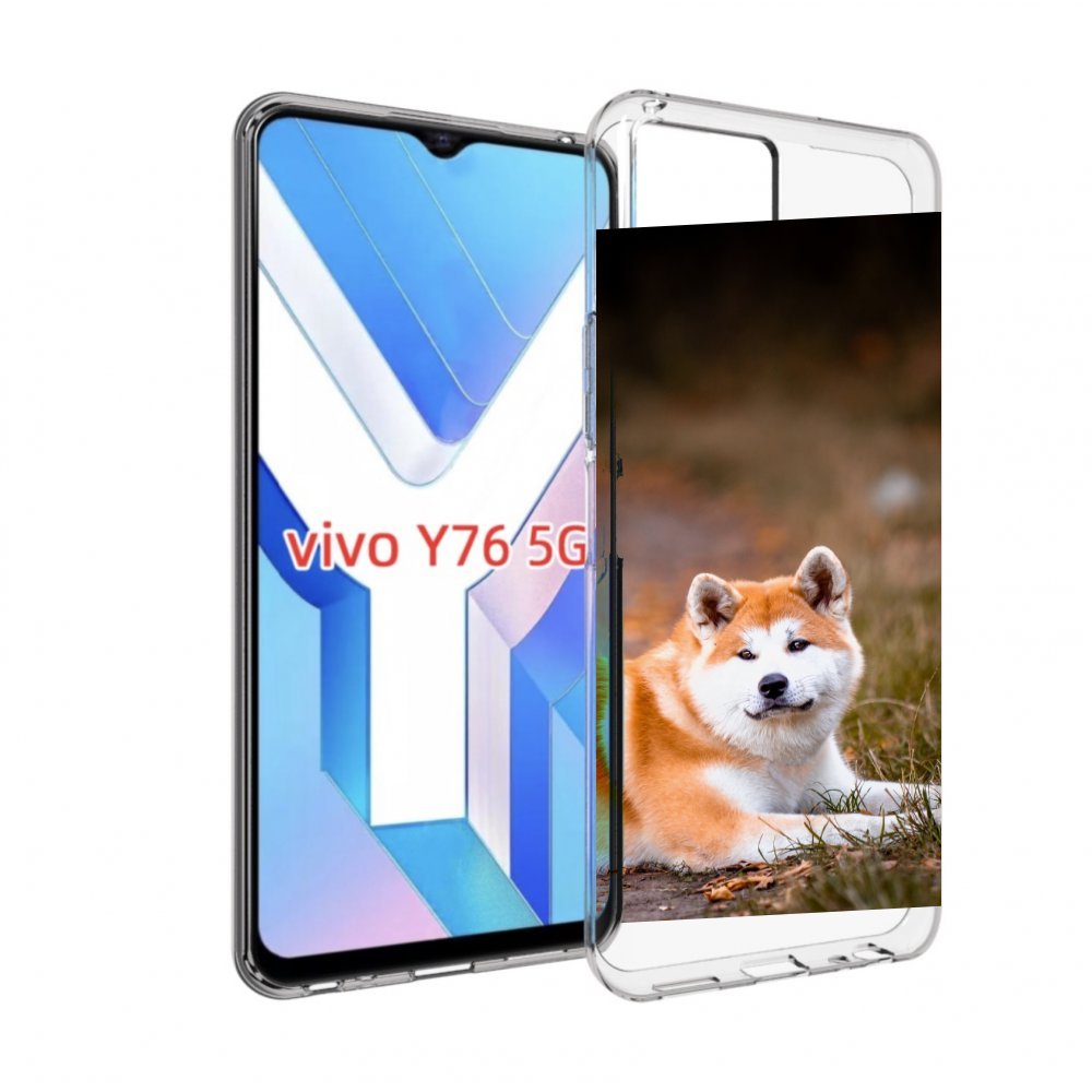 

Чехол MyPads акита ину для Vivo Y76 5G, Прозрачный, Tocco