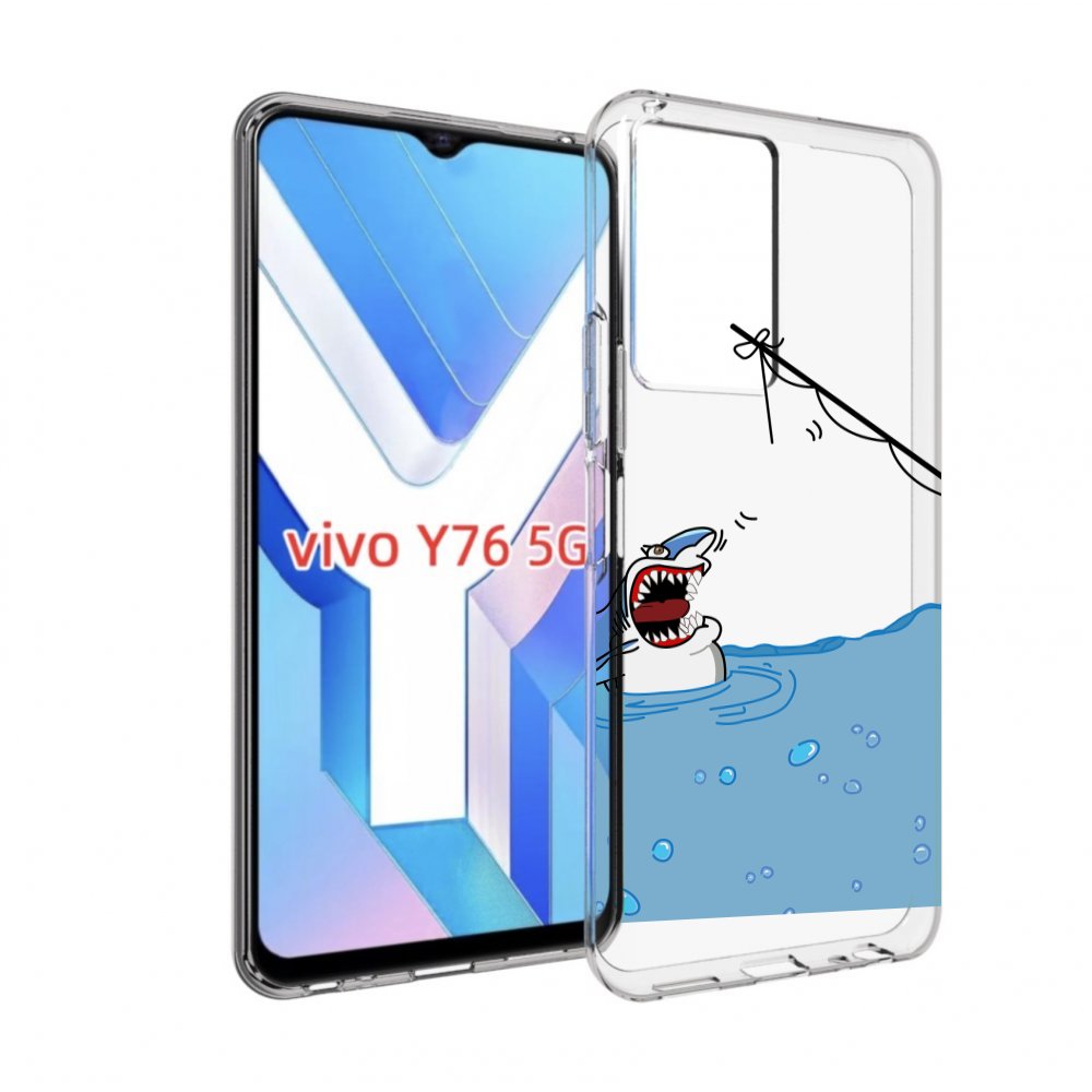 

Чехол MyPads акула-рисунок для Vivo Y76 5G, Прозрачный, Tocco