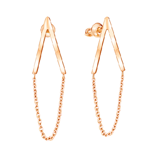 

Серьги подвески из красного золота Yahont 240628, 240628