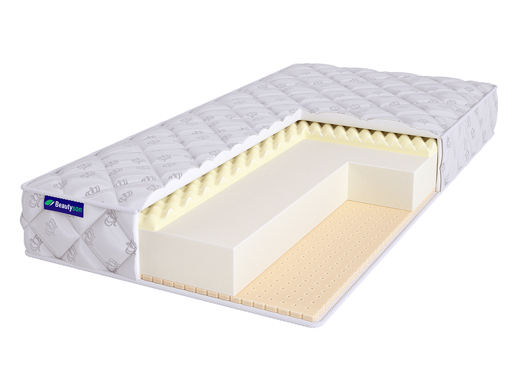 

Матрас Beautyson Roll Foam 10 Massage Latex без клея 155x170x19, Белый, Roll Foam 10 Massage Latex