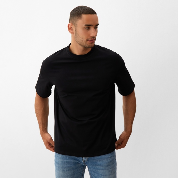 

Футболка мужская MINAKU 10499164OF черная 52 RU, Черный, 10499164OF