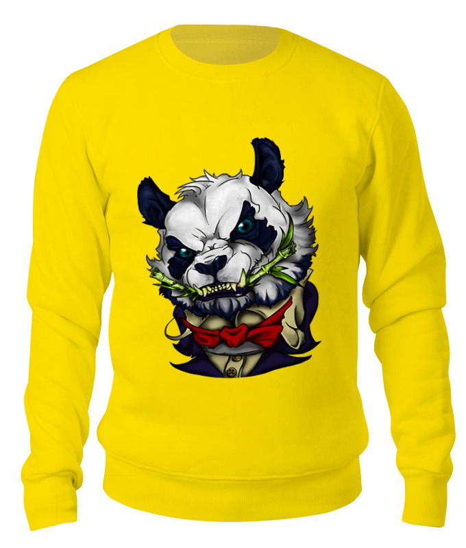 

Свитшот унисекс Printio Panda желтый XL, Panda