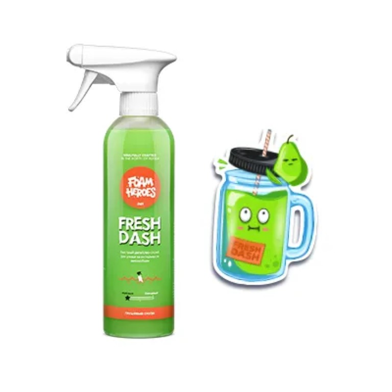 Foam Heroes Fresh Dash Pear квик-детейлер для салона автомобиля, 500мл / антистатический э