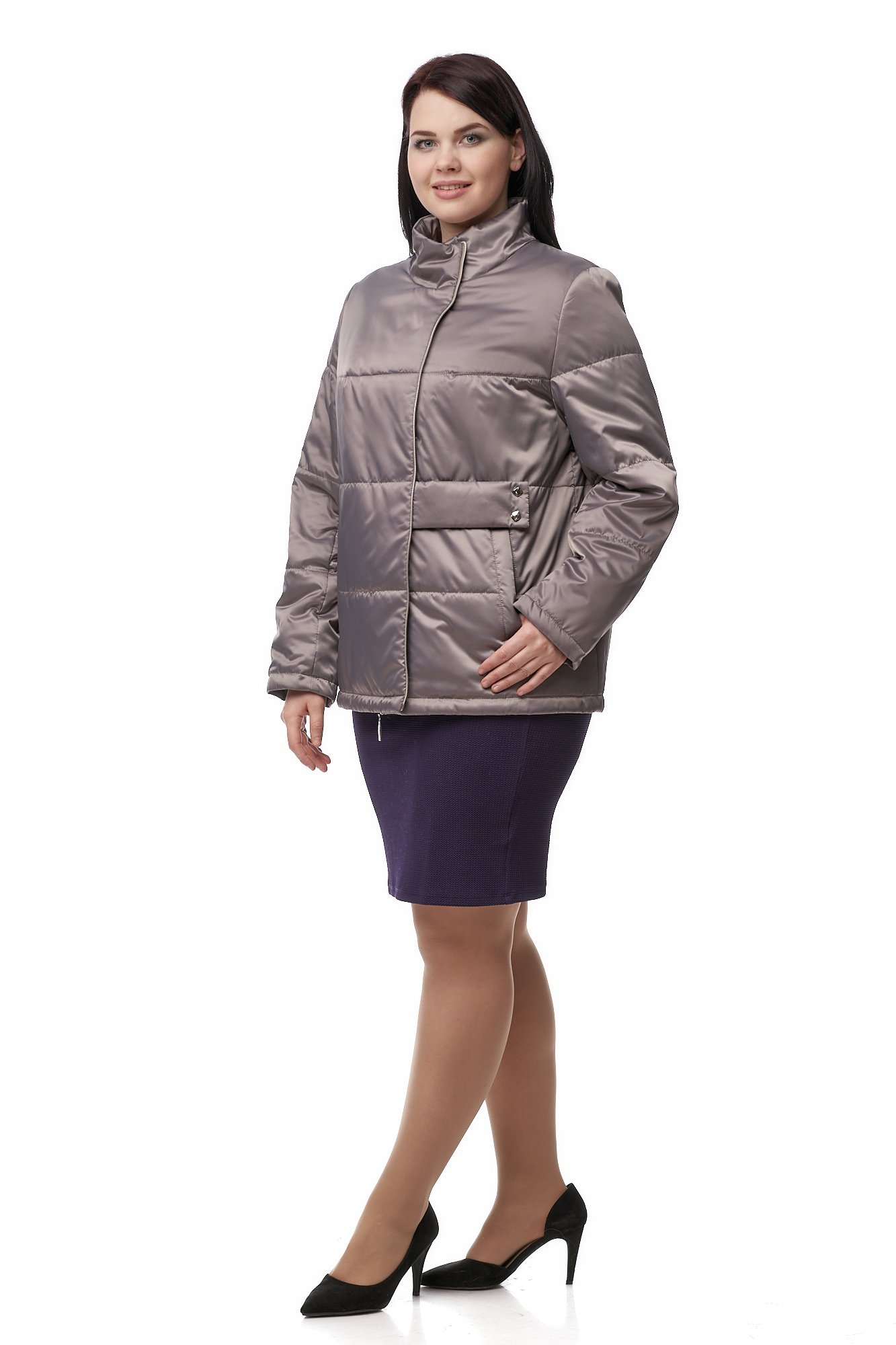 

Куртка женская МОСМЕХА 8009871 серая 50 RU, 8009871