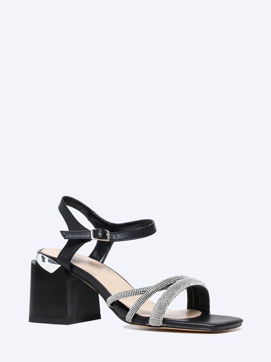 

Босоножки женские Vitacci 2390848 черные 40 RU, Черный, 2390848