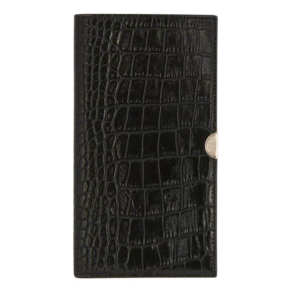 

Портмоне унисекс Alvorada 1010 black croco, Черный, 1010