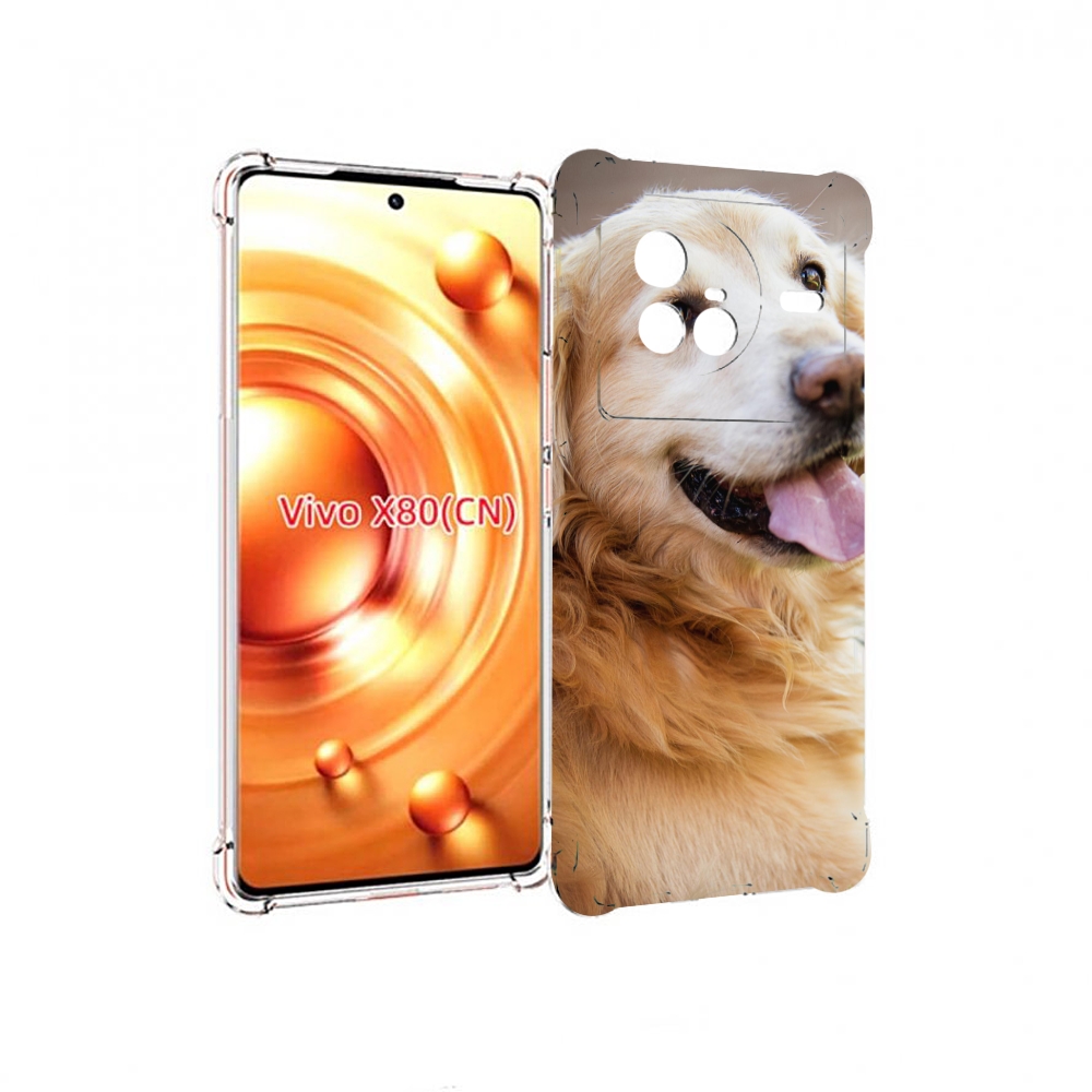

Чехол Mypads Золотистыи Ретривер Для Vivo X80, Прозрачный, Tocco