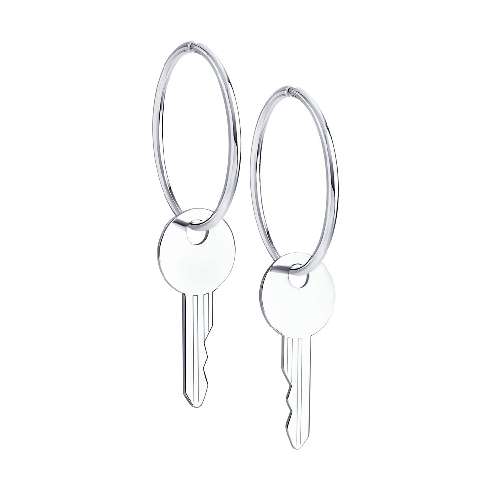 

Серьги конго из серебра Yahont 241128, 241128