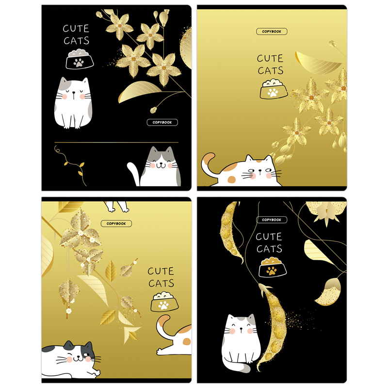 

Тетрадь BG Cute cats 48 л А5 клетка 4 шт.