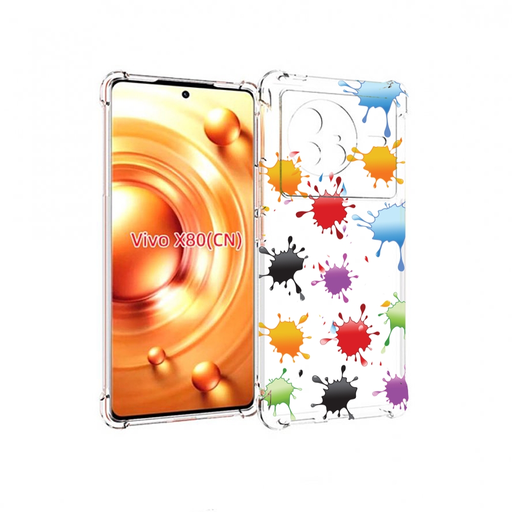 

Чехол Mypads Кляксы Для Vivo X80, Прозрачный, Tocco